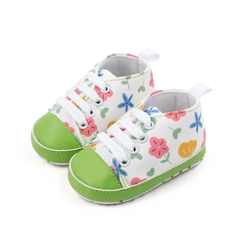 0-18M Baby Girls Flower Leopard Print Shoe