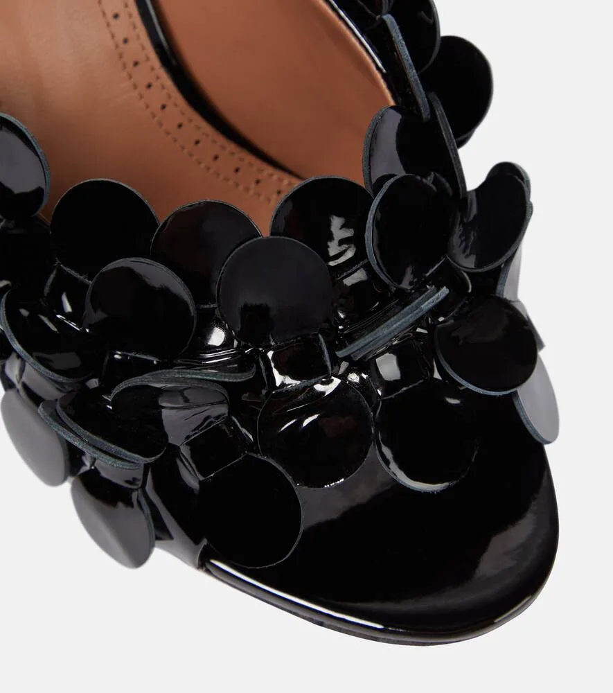 Alaia Confetti leather mules