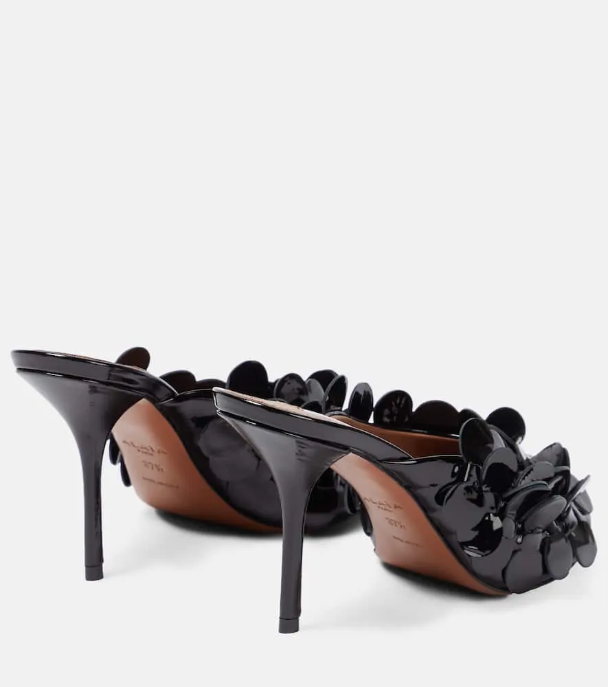 Alaia Confetti leather mules