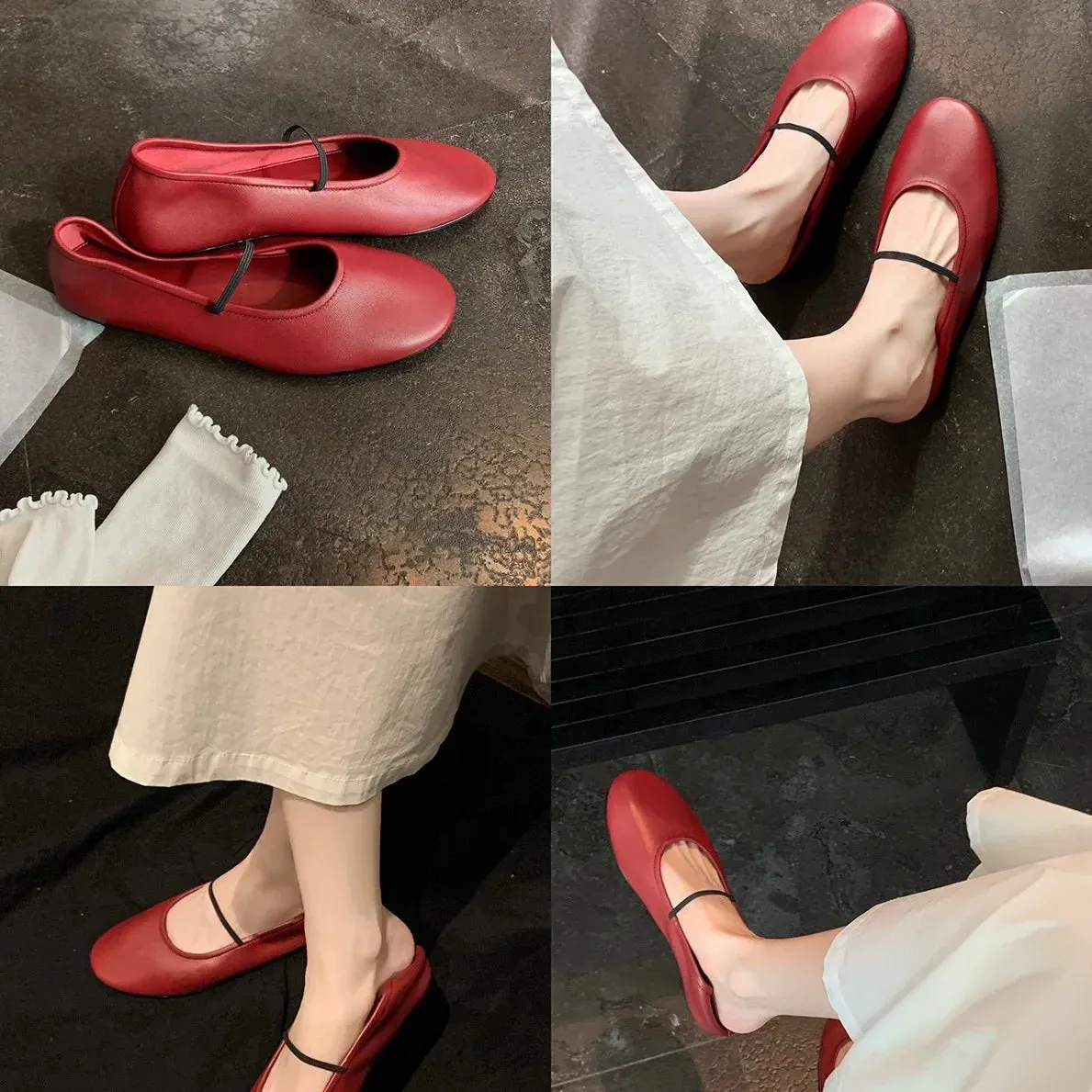 binfenxie  -  Slip On Shoes For Women Autumn Female Footwear Modis Round Toe Casual Sneaker Ballet Flats Slip-on Fall Dress 2024 Summer New