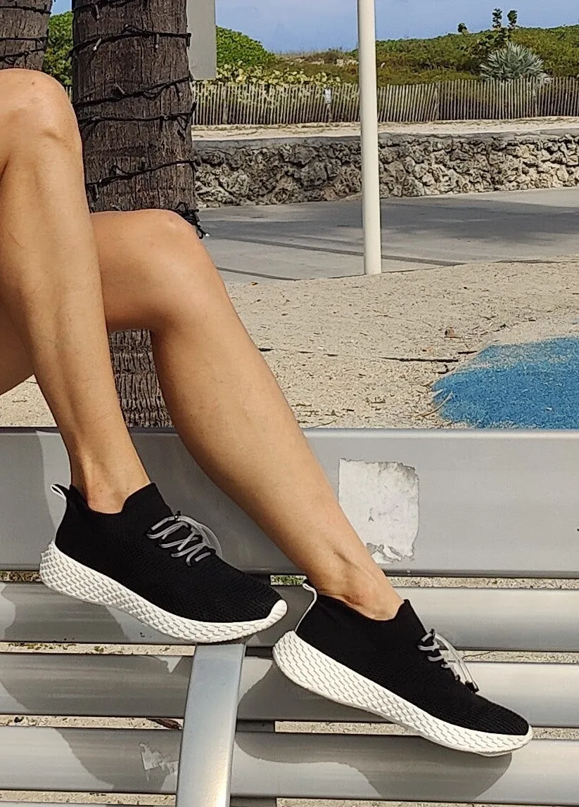 Black Mesh Sneaker