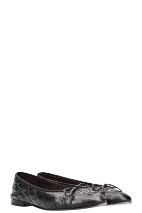 CHANEL Classic Ballet Flats Black