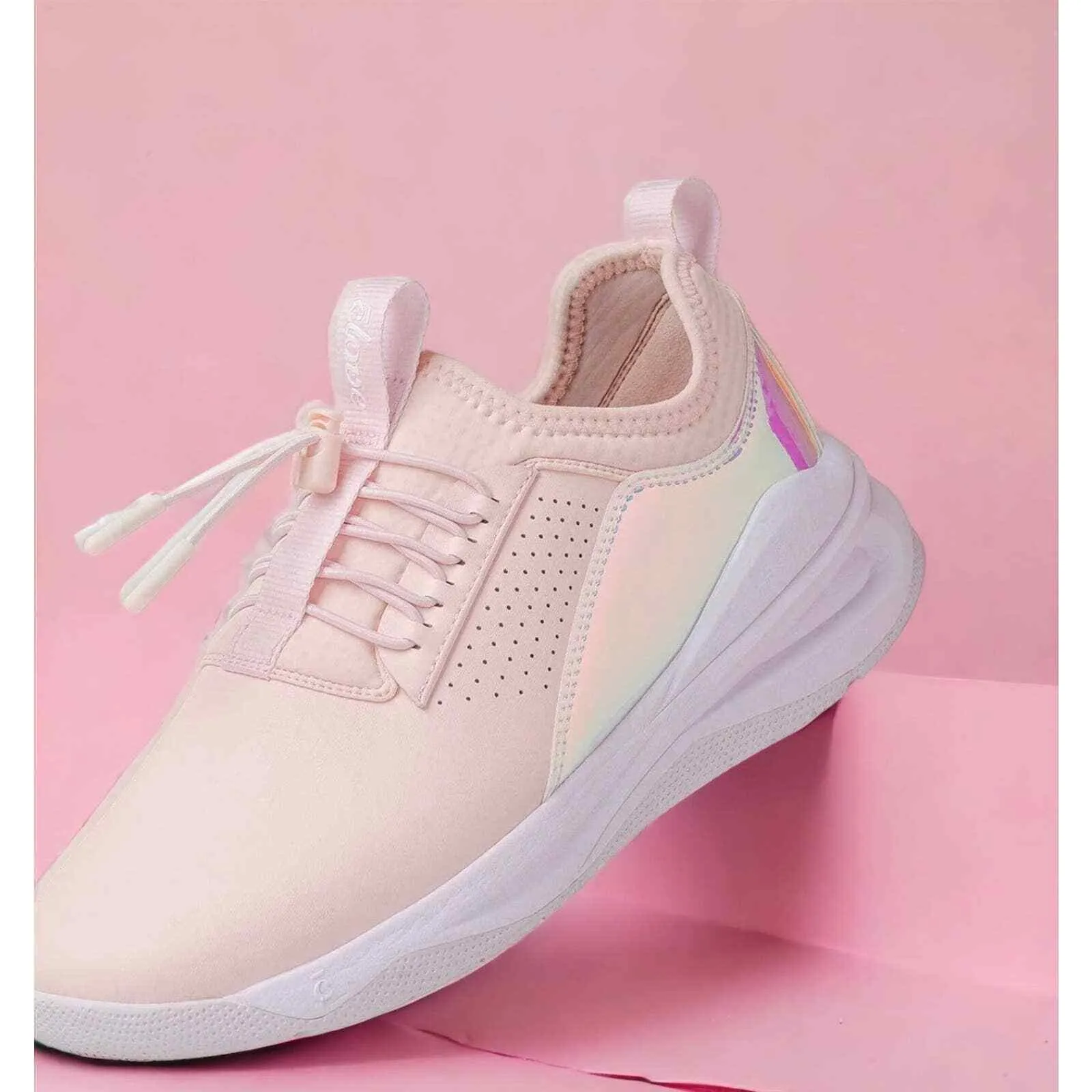 Clove Classic Shoes Sneakers Healthcare Nursing Pink Holographic Limited Ed 9