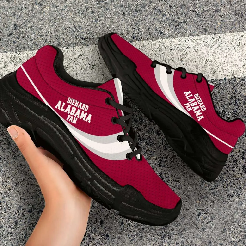 Diehard Alabama Fan Custom Chunky Athletic Shoes Walking Sneakers