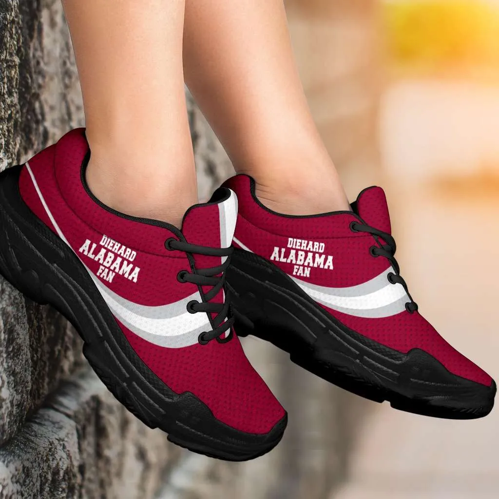 Diehard Alabama Fan Custom Chunky Athletic Shoes Walking Sneakers