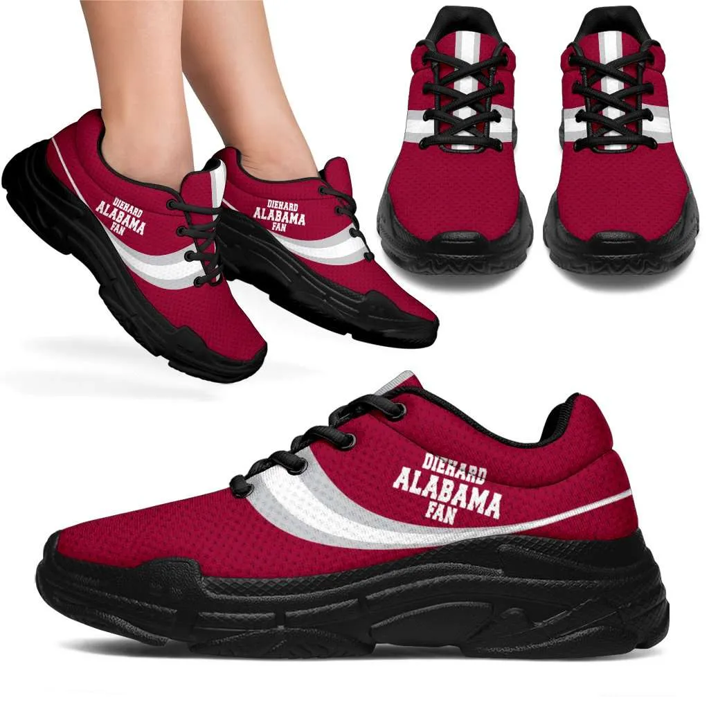 Diehard Alabama Fan Custom Chunky Athletic Shoes Walking Sneakers