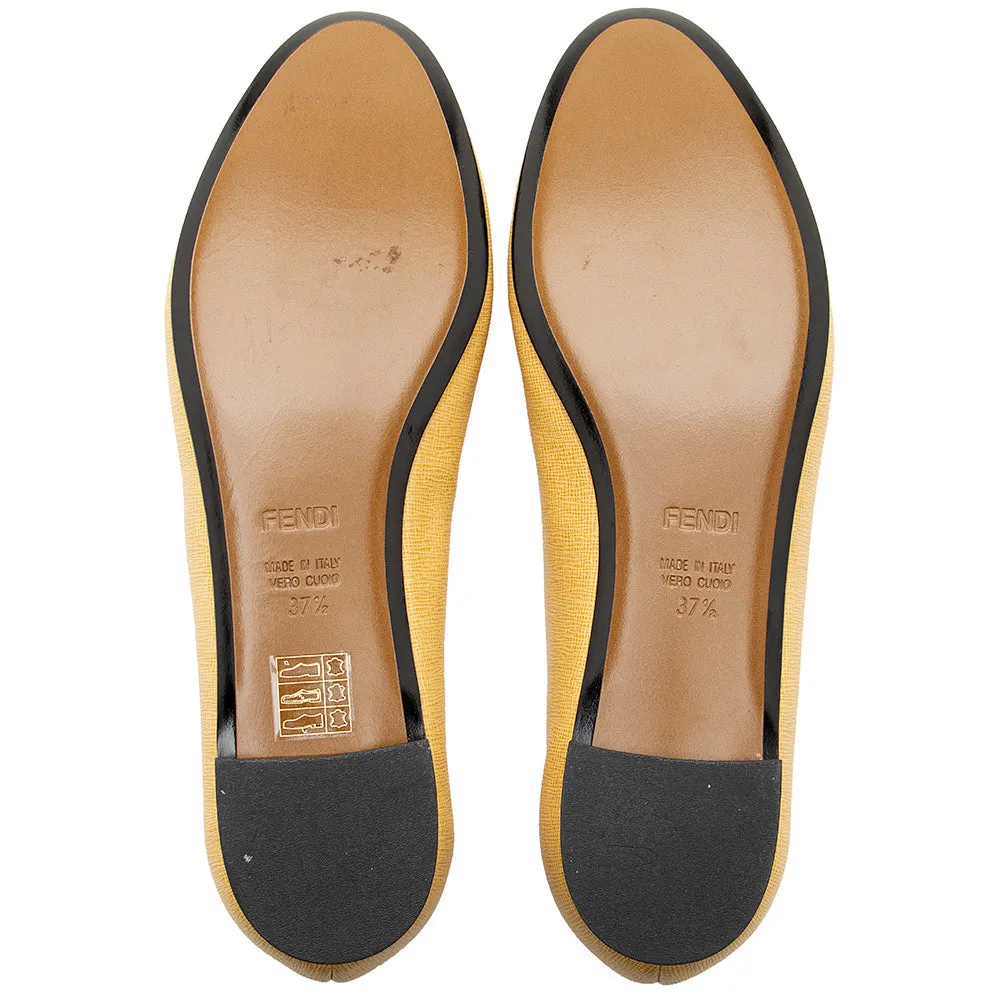 Fendi Leather Monster Ballet Flats - Size 7.5 / 37.5 (SHF-18366)