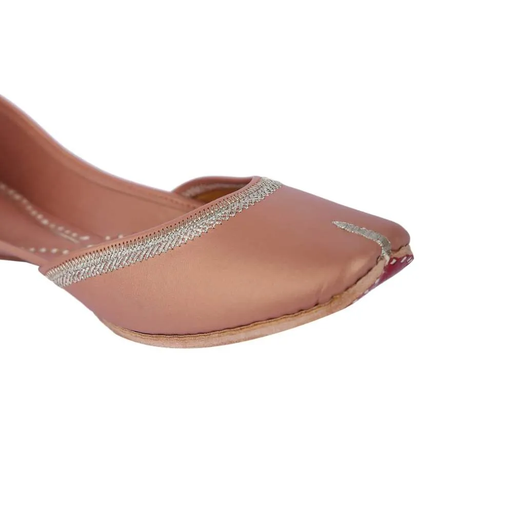 Light Copper Women Hand-Crafted Jutti | Summery | Casual | Day Wear