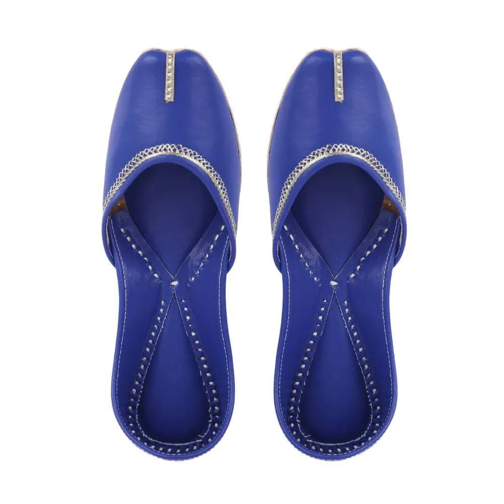 Marine Blue Jutti | Women Flats For Summer And Casual Day Wear