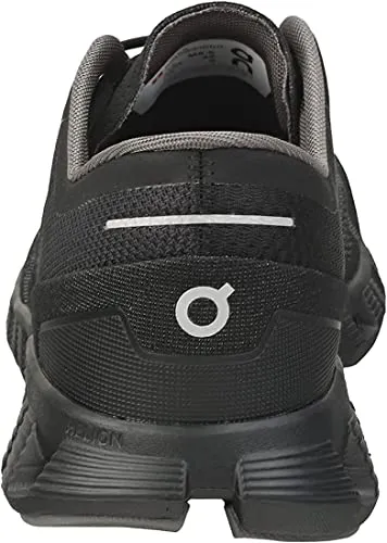 ON Men's Cloud X Sneakers, Black/Asphalt, 12.5 Medium US