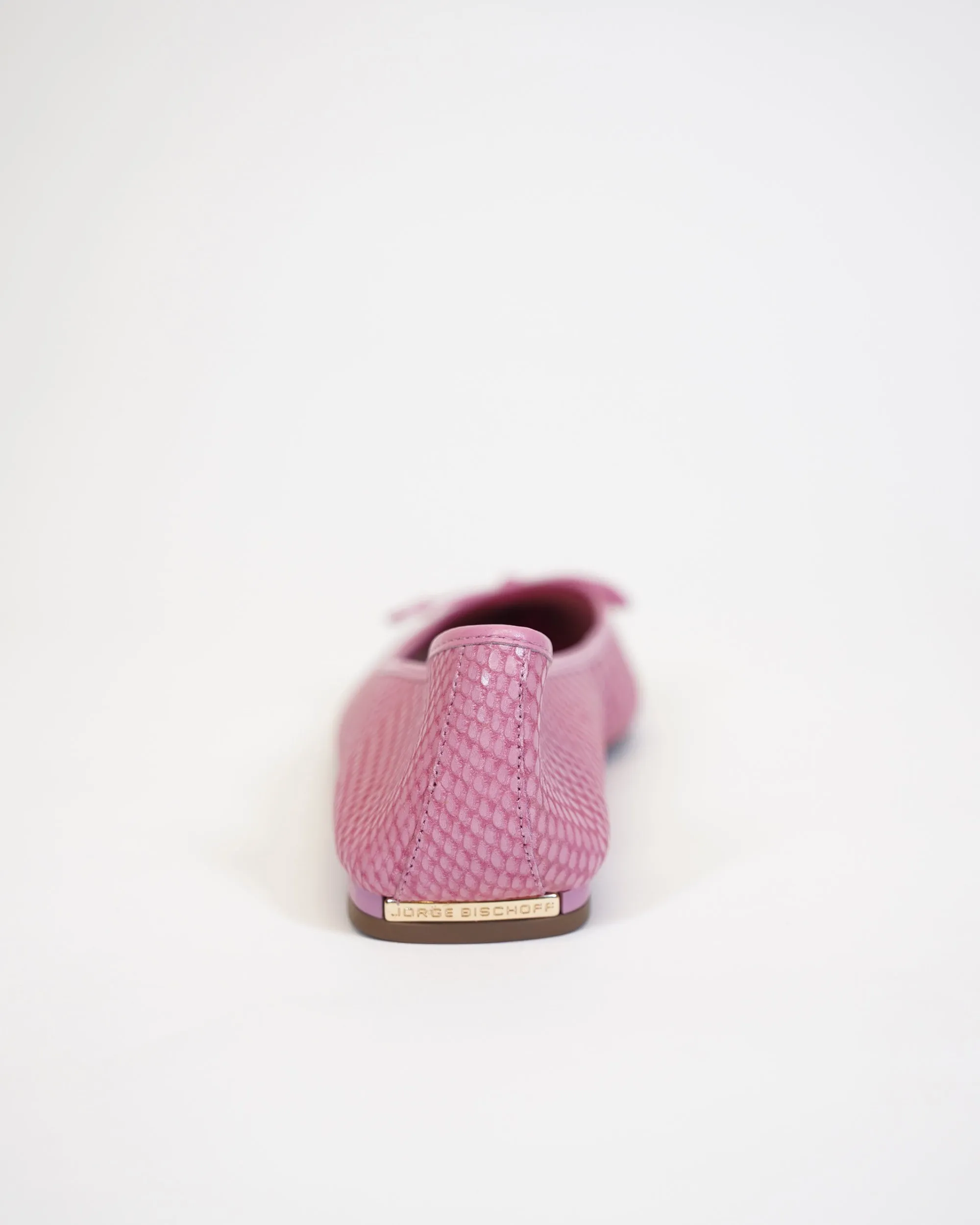 Pink Bow Front Ballerina Flat