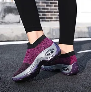 Women's Breathable Air Cushion Walking Running Shoes, Multi-Color, 2020 Sneaker