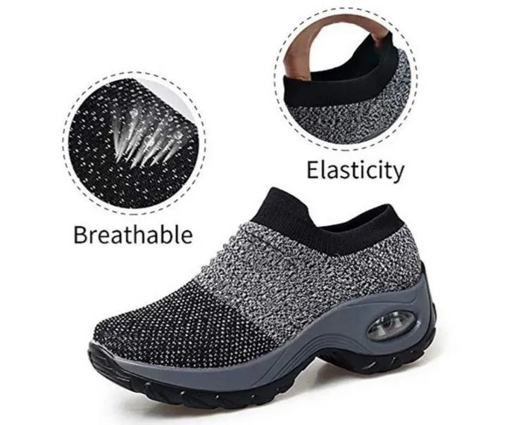 Women's Breathable Air Cushion Walking Running Shoes, Multi-Color, 2020 Sneaker