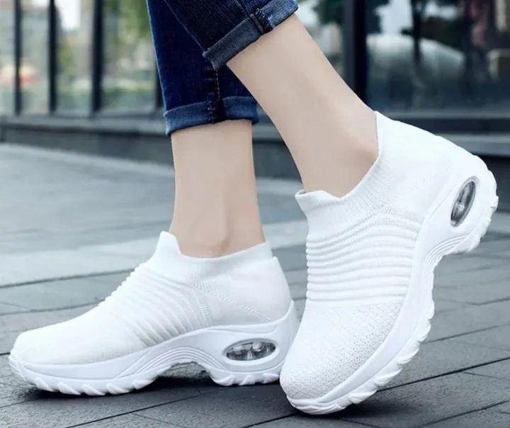 Women's Breathable Air Cushion Walking Running Shoes, Multi-Color, 2020 Sneaker