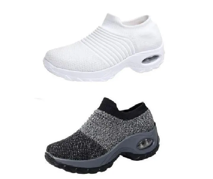 Women's Breathable Air Cushion Walking Running Shoes, Multi-Color, 2020 Sneaker