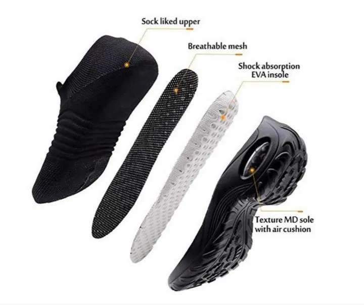 Women's Breathable Air Cushion Walking Running Shoes, Multi-Color, 2020 Sneaker